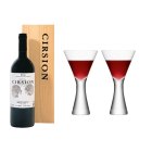 Bodegas Roda Cirsion 2016 Red Wine & LSA Moya Wine Glasses Wine Gift