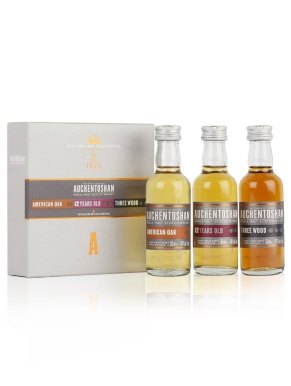 Auchentoshan 12 Year Old, Three Wood & American Oak 3x5cl