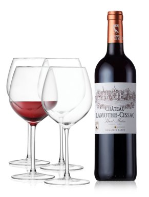 Chateau Lamothe Cissac 75cl & LSA Wine Collection Red Wine Glasses