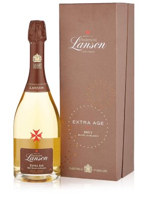Lanson Extra Age Blanc de Blanc 75cl Gift Box