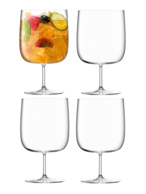 LSA Borough Craft Beer Glasses - Clear 625ml x 4