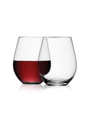 LSA Wine Collection Red Wine Stemless Glasses - 530ml (Set of 2)
