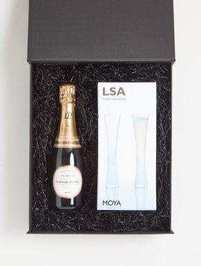 Laurent-Perrier La Cuvée Half & LSA Moya Flutes Luxury Gift Box