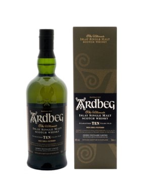 Ardbeg 10 Year Old Islay Single Malt Scotch Whisky 70cl Gift Box