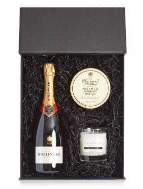 Bollinger Champagne, Candle & Truffles Luxury Gift Box