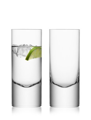 LSA Boris Highball Mixer Glasses - 360ml (Set of 2) Gift Box