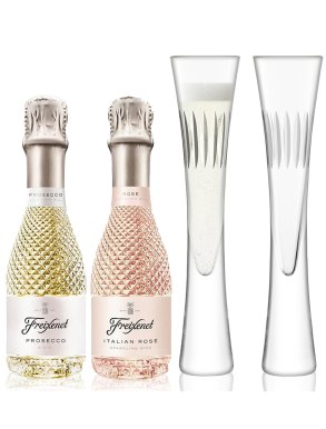 Freixenet Brut & Rosé Prosecco Cut-Glass Gift Set 75cl