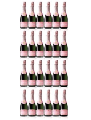 Lanson Rosé Label Mini Champagne 20cl x 24 Case Deal
