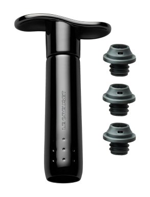 Le Creuset Wine Pump Set Wine Preserver & 3 Stoppers WA137