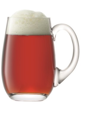 LSA Bar Beer Tankard Curved - Clear 750ml
