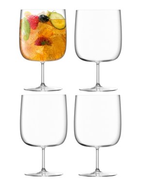 LSA Borough Craft Beer Glasses - Clear 625ml x 4