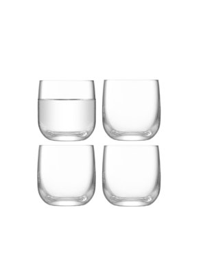 LSA Borough Shot Glasses - Clear 75ml x 4