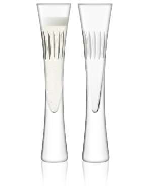 LSA International Moya Cut: Flute Da Champagne In Vetro, 170 Ml, 25 Cm, Set Da 2 - 5