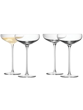 LSA Wine Collection Champagne Saucers - 300ml (Set of 4)
