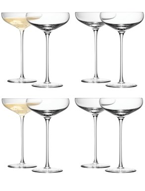 LSA Wine Collection Champagne Saucers - 300ml (Set of 8)