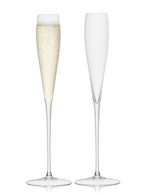 LSA Wine Collection Grand Champagne Flutes 100ml (Set of 2)