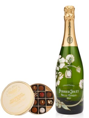 Perrier Jouët Belle Epoque Champagne & Chocolate Truffles Gift