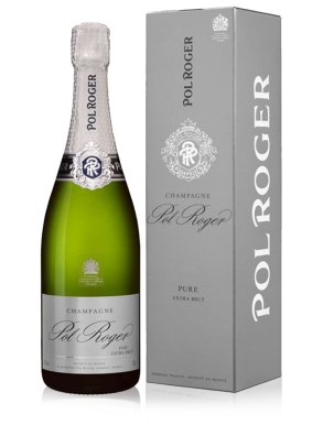 Pol Roger Pure Extra Brut Reserve Champagne 75cl Gift Box