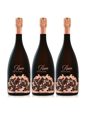 Rare Rosé Vintage 2014 Champagne Case Deal 3 x 75cl