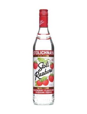 Stoli Razberi Raspberry Stolichnaya Premium Latvian Vodka 70cl