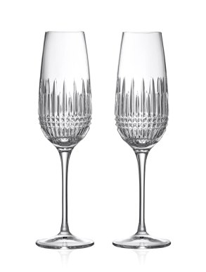 Waterford Lismore Diamond Essence Champagne Flutes 320ml