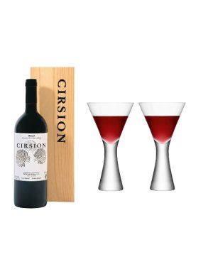 Bodegas Roda Cirsion 2016 Red Wine & LSA Moya Wine Glasses Wine Gift