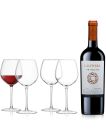 Caliterra Malbec 75cl & LSA Red Wine Glasses - 400ml