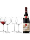 E. Guigal Côtes du Rhône 75cl & LSA Red Wine Glasses - 400ml