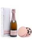 Louis Roederer Rosé Champagne 37.5cl & Pink Truffles 135g