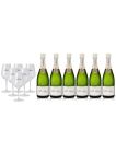 Pol Roger Brut Champagne Case Deal 6x75cl & Acrylic Glasses