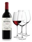 Roda Reserva 2015 Rioja Wine & LSA Red Wine Goblet Glasses Wine Gift