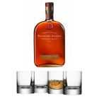 Woodford Reserve Whiskey 70cl & LSA Bar Tumbler Glasses (Set of 4)