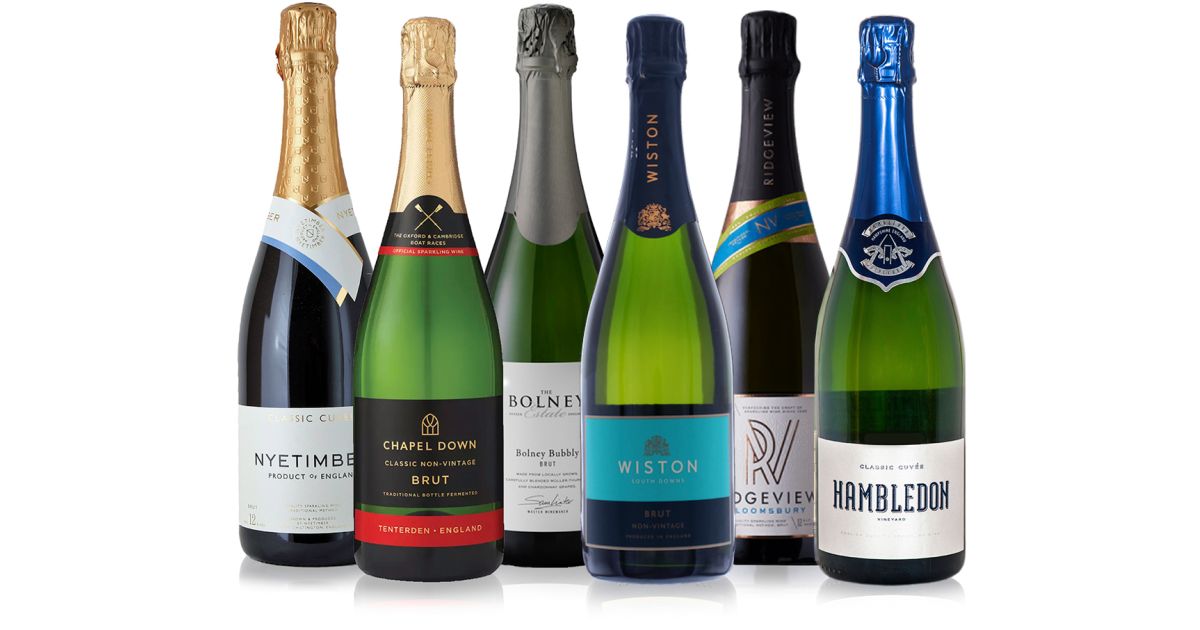 English Sparkling Brut Wine III Case Selection 6 x 75cl