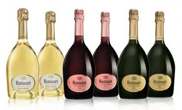 Different styles of Ruinart Champagne