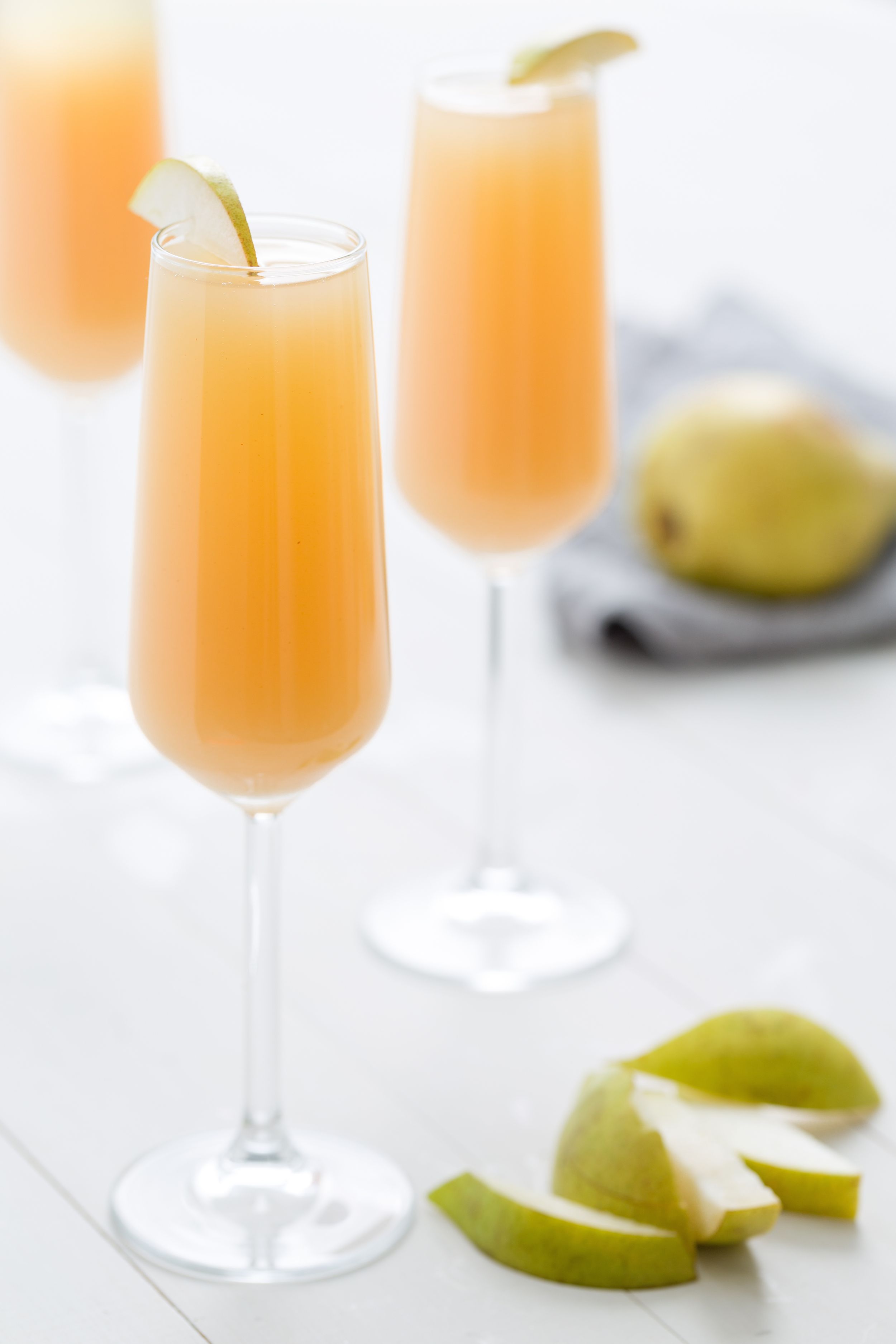Pear Mimosa Cocktail